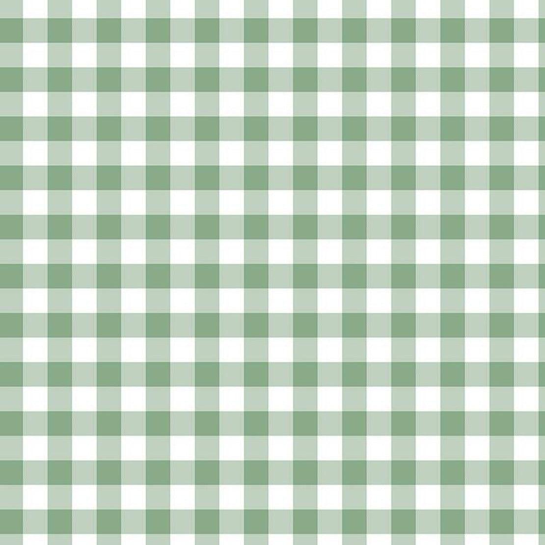 Designer Flannel Sage It's A Girl Gingham Flannel Fabric - Riley Blake  Fabrics