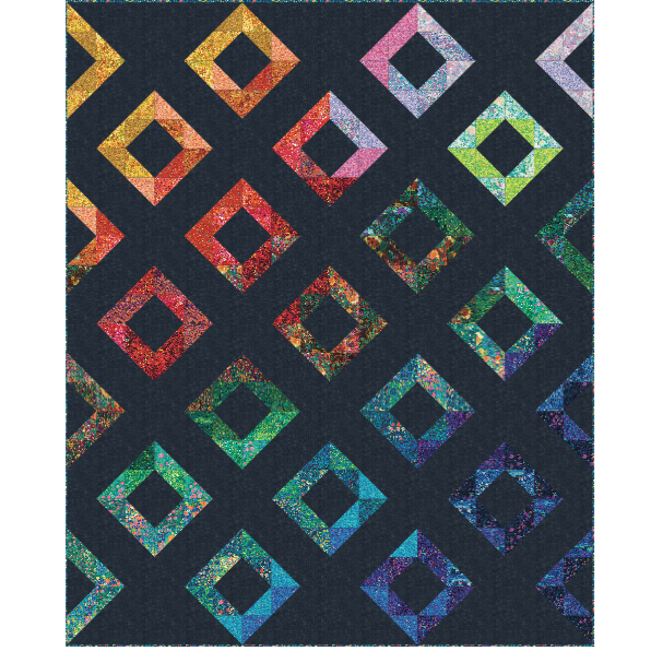 Diamond Dance Painterly Petals Quilt Pattern - Digital Download-Robert Kaufman-My Favorite Quilt Store