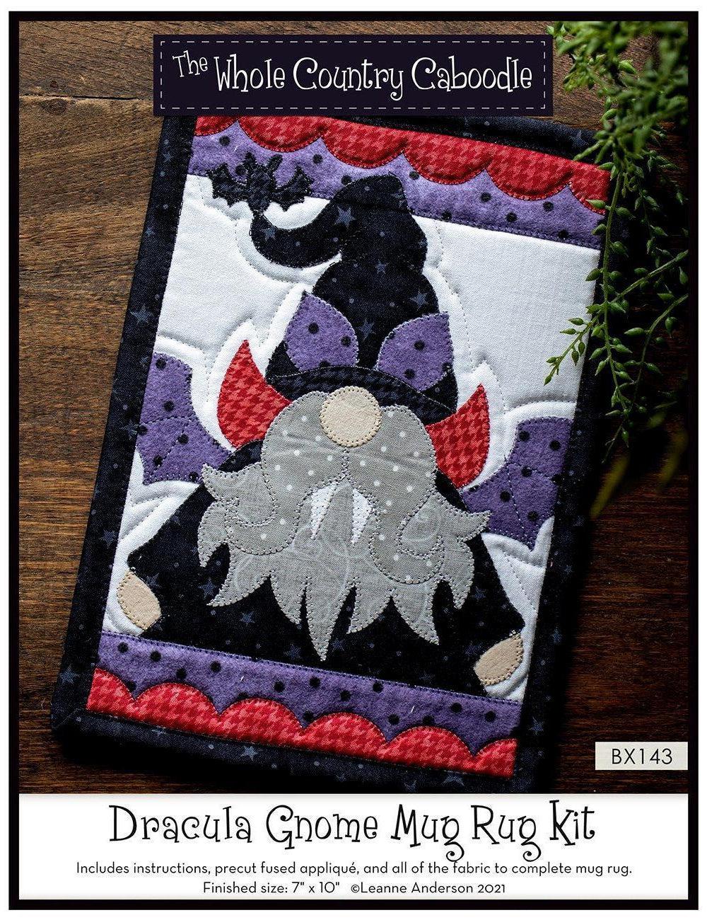 Dracula Gnome Mug Rug Kit-The Whole Country Caboodle-My Favorite Quilt Store