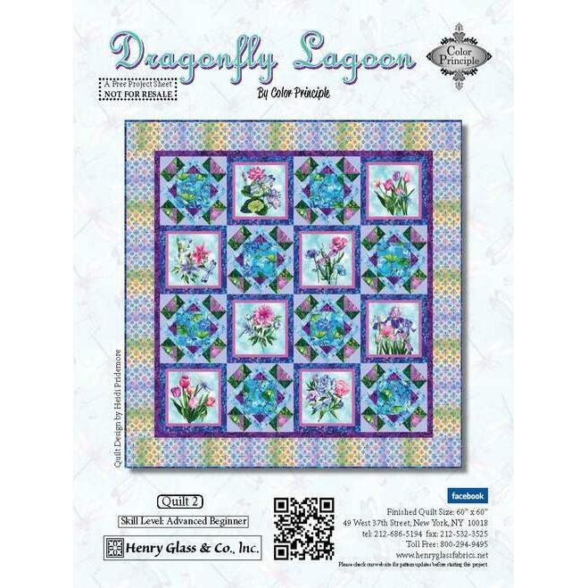 Dragonfly Lagoon Quilt 2 Pattern - Free Digital Download-Henry Glass Fabrics-My Favorite Quilt Store