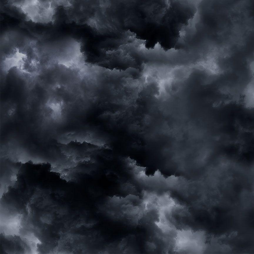 Dragon's Lair Grey Midnight Clouds Fabric