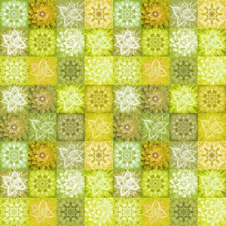 Dream Big Tiles Chartreuse Dream Big Tiles Fabric