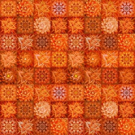 Dream Big Tiles Persimmon Dream Big Tiles Fabric-Hoffman Fabrics-My Favorite Quilt Store