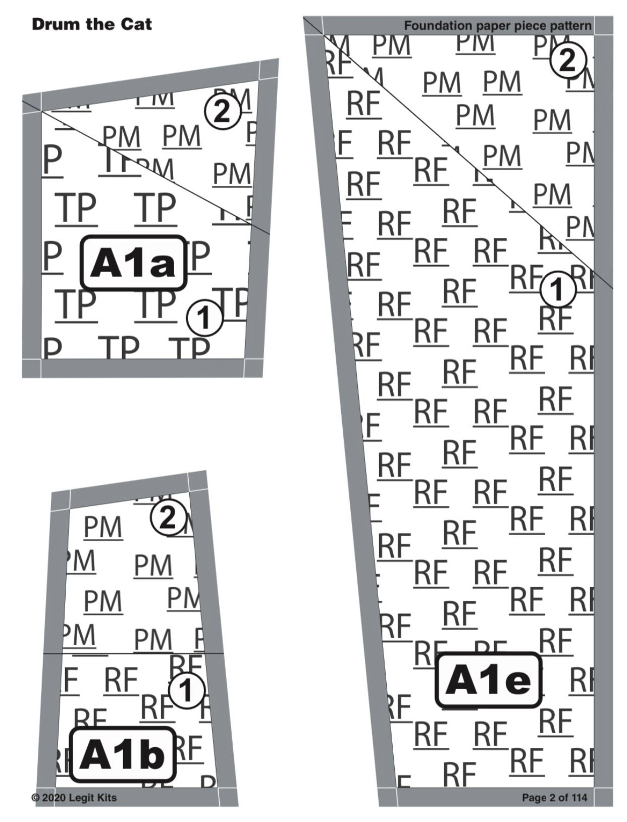 Drum the Cat Pattern-Legit Kits-My Favorite Quilt Store