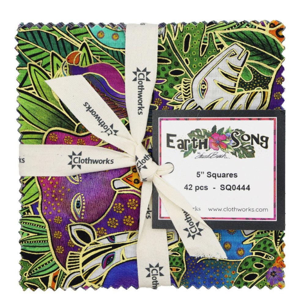 Earth Song 5" Charm Pack-Clothworks-My Favorite Quilt Store