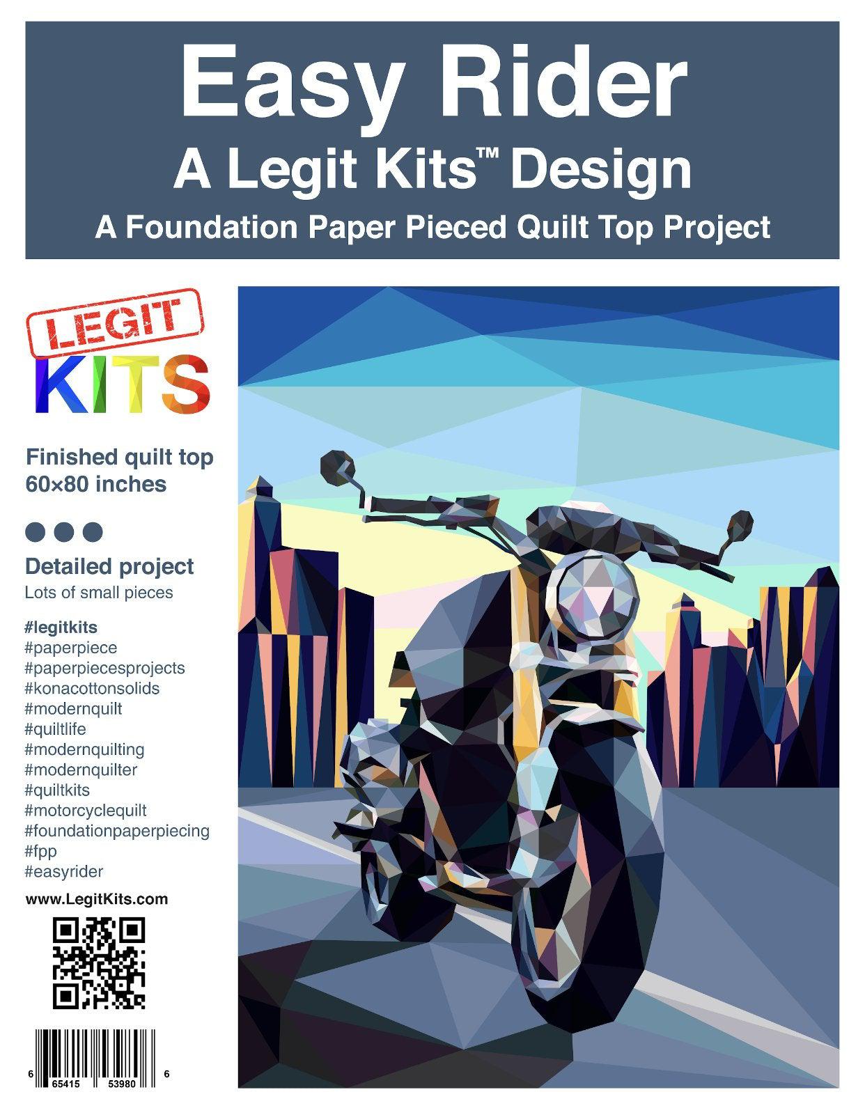 Easy Rider Pattern-Legit Kits-My Favorite Quilt Store