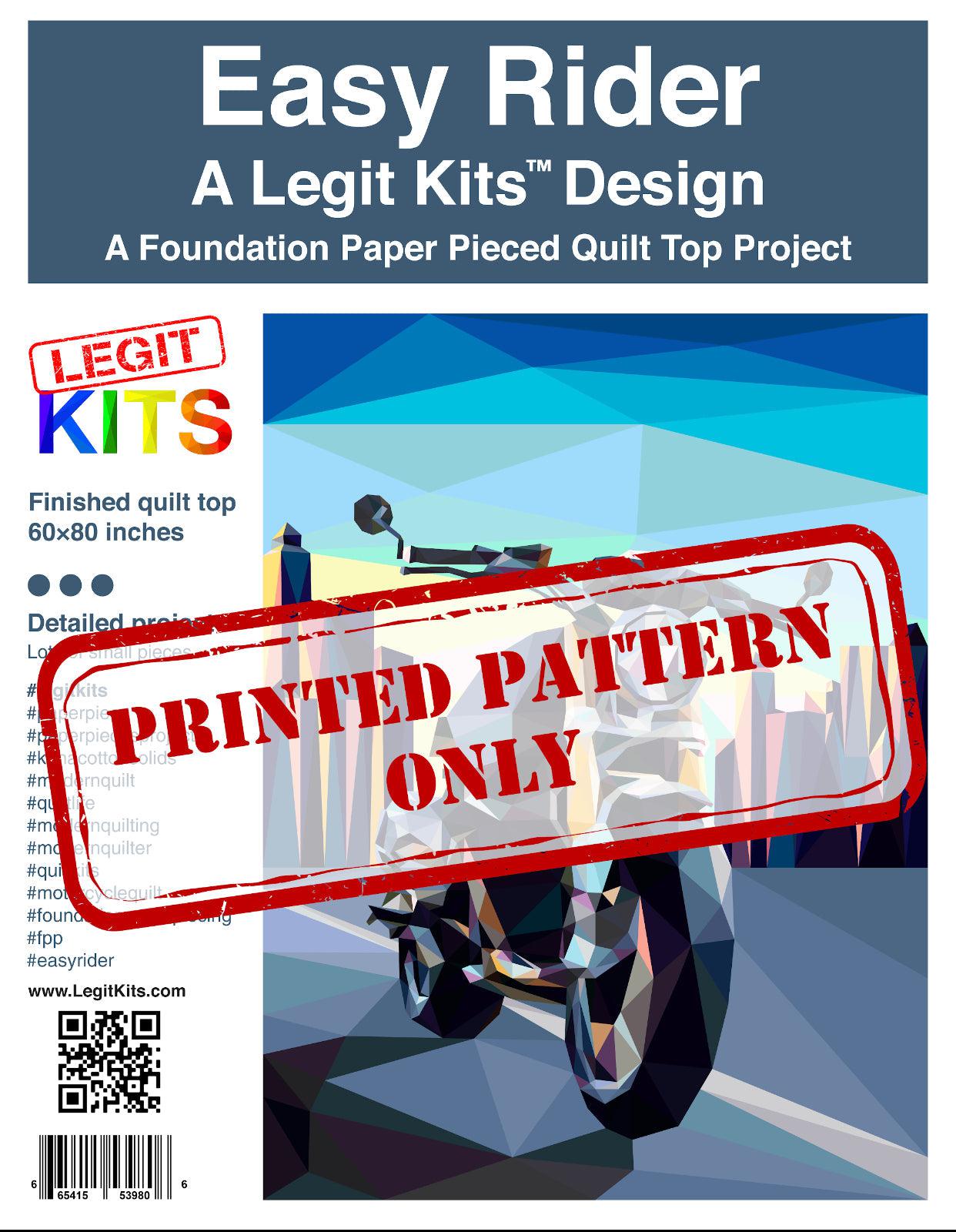 Easy Rider Pattern-Legit Kits-My Favorite Quilt Store