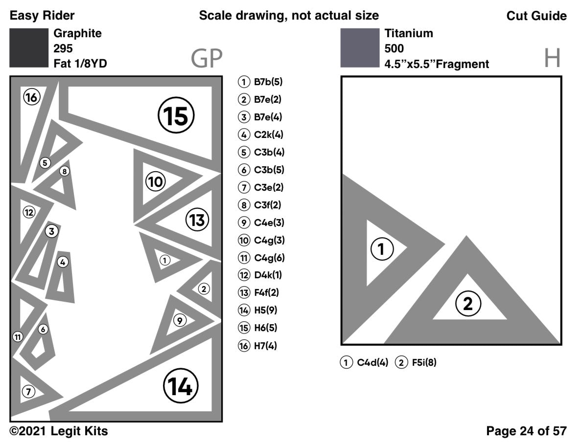 Easy Rider Pattern-Legit Kits-My Favorite Quilt Store