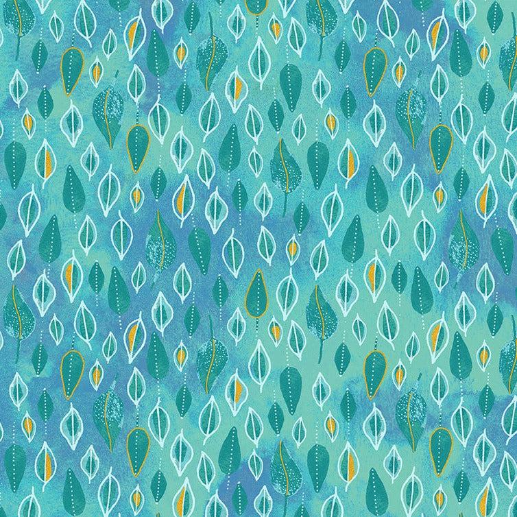 Ebb & Flow Turquoise Trickle Fabric