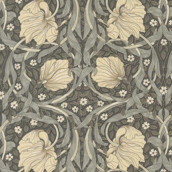 Ebony Suite Charcoal Pimpernell Florals Fabric-Moda Fabrics-My Favorite Quilt Store