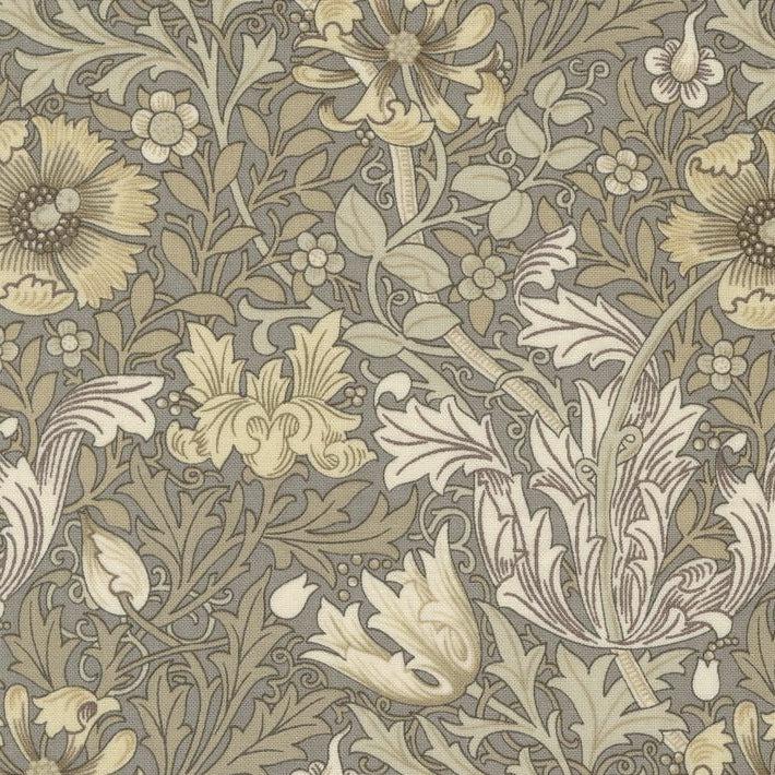 Ebony Suite Dove Floral Vines Fabric-Moda Fabrics-My Favorite Quilt Store