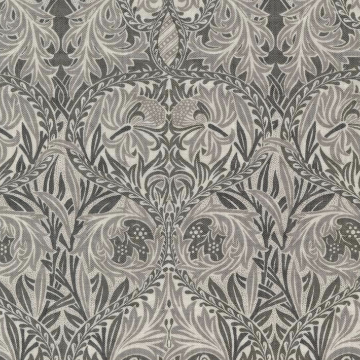 Ebony Suite Dove Iris Damask Fabric