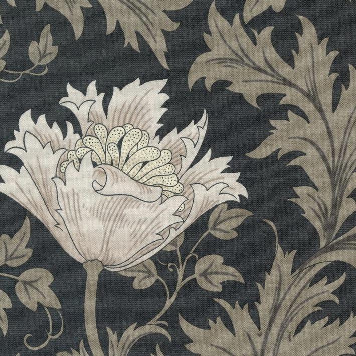 Ebony Suite Ebony Anemone Large Floral Fabric-Moda Fabrics-My Favorite Quilt Store