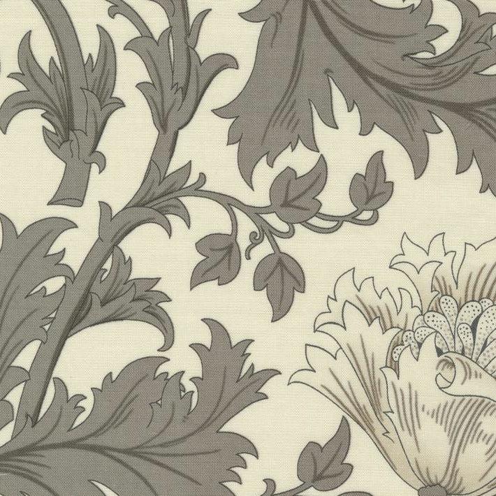 Ebony Suite Porcelain Anemone Large Floral Fabric