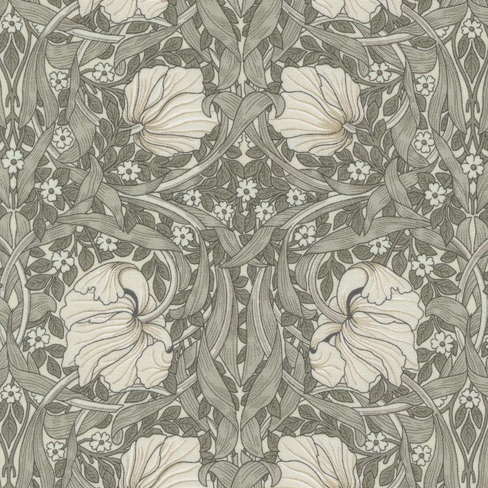 Ebony Suite Porcelain Pimpernell Florals Fabric-Moda Fabrics-My Favorite Quilt Store