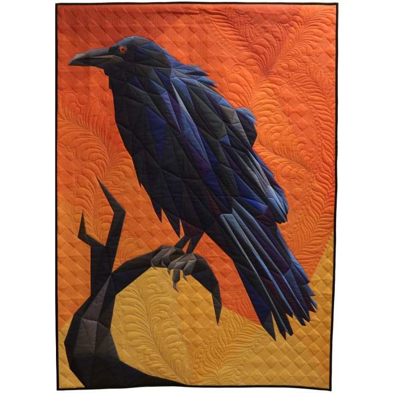 Edgar the Raven Panel 43" x 57"-Legit Kits-My Favorite Quilt Store