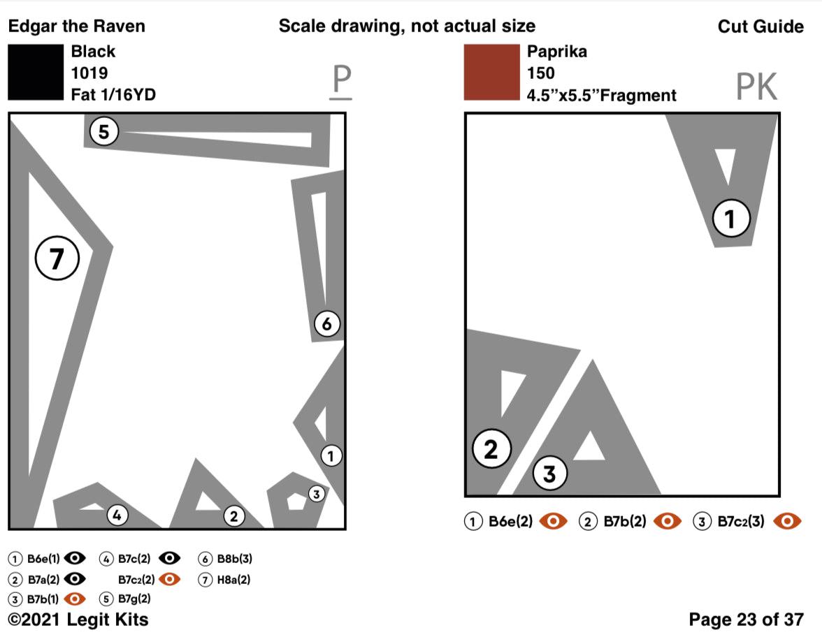 Edgar the Raven Quilt Kit-Legit Kits-My Favorite Quilt Store