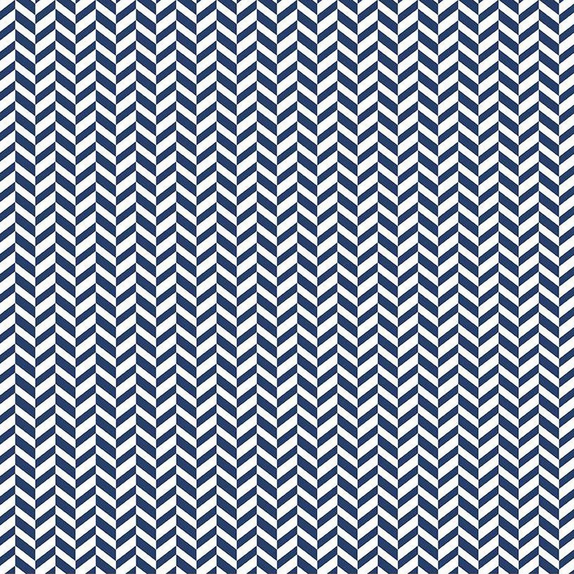 Effervescence Navy Herringbone Fabric