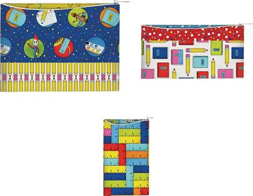Elementary Zipper Bag Pattern - Free Pattern Download-3 Wishes Fabric-My Favorite Quilt Store
