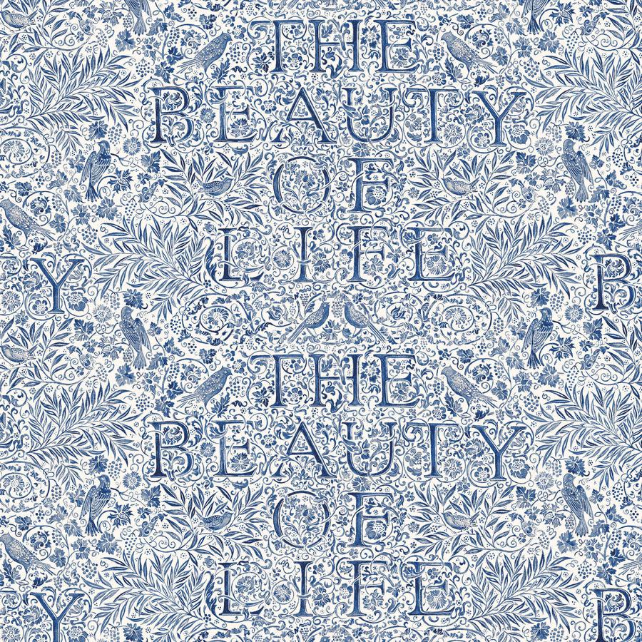 Emery Walker's House Indigo The Beauty of Life Fabric-Free Spirit Fabrics-My Favorite Quilt Store