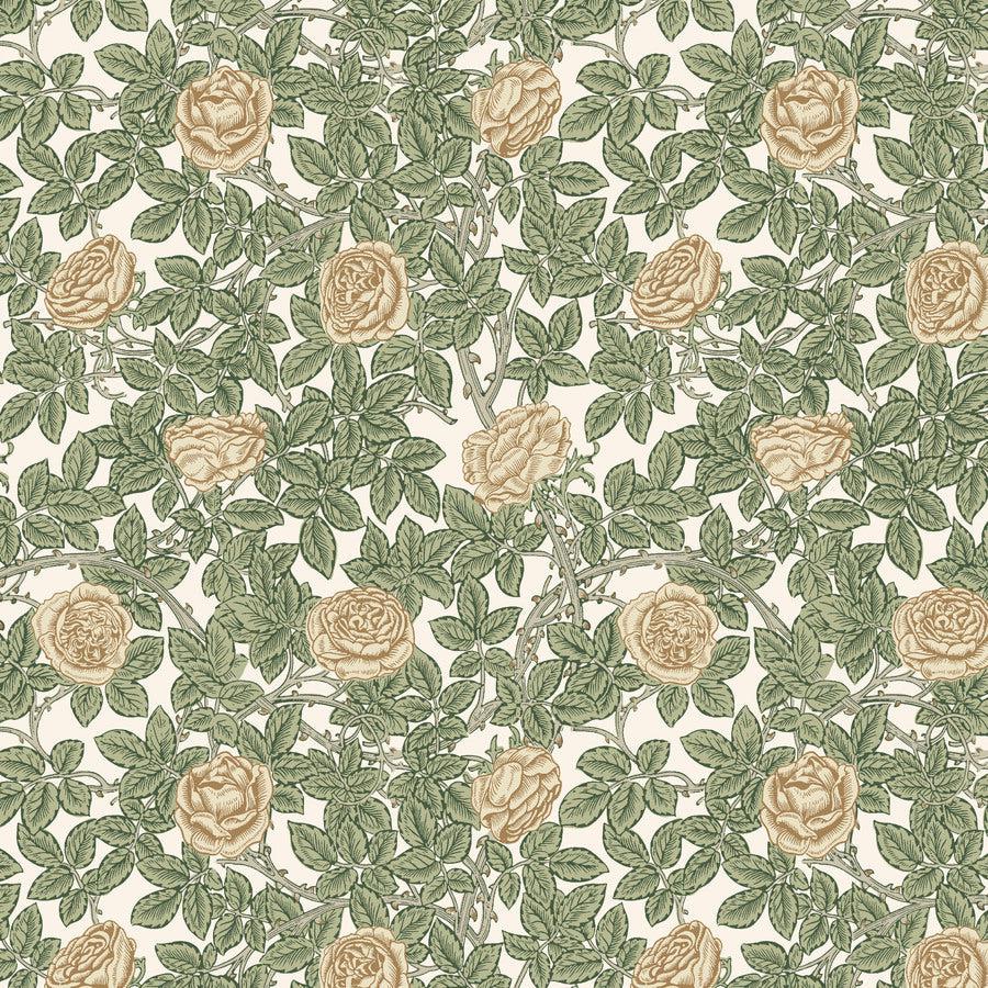 Emery Walker's House Leafy Rambling Rose Fabric