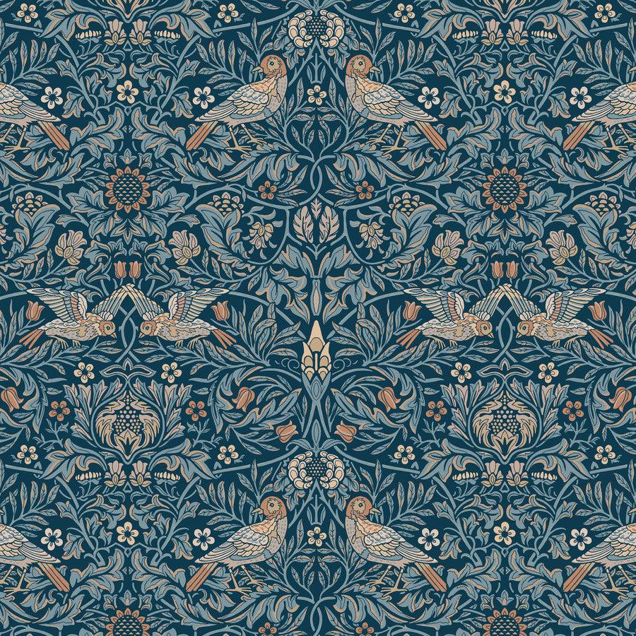 Emery Walker's House Webbs Blue Bird Fabric