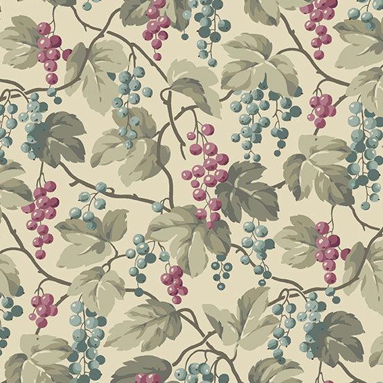 English Garden Biscuits Currants Fabric-Andover-My Favorite Quilt Store