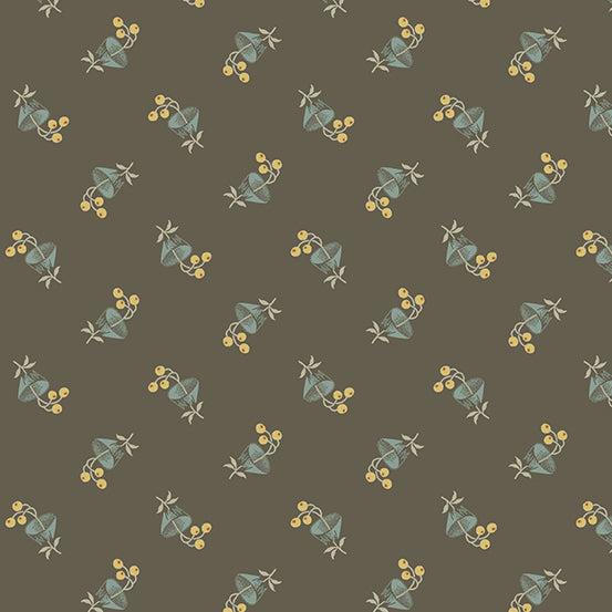 English Garden Black Tea Bachelor Garden Fabric-Andover-My Favorite Quilt Store