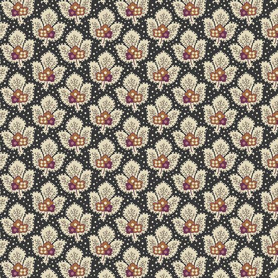 English Garden Black Team Camarillo Fabric-Andover-My Favorite Quilt Store