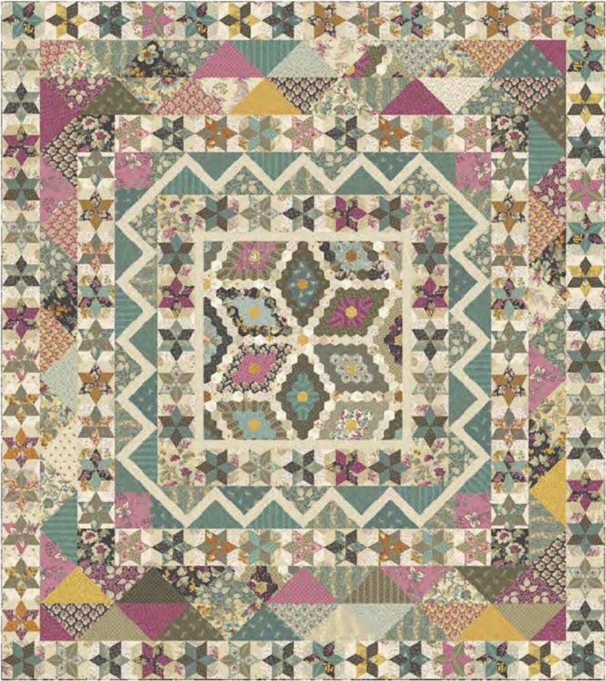 English Garden Cheater Quilt Kit-Andover-My Favorite Quilt Store