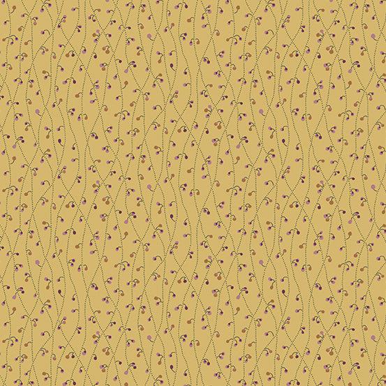 English Garden Custard Blue Vetch Fabric-Andover-My Favorite Quilt Store