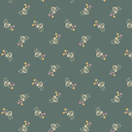 English Garden Earl Grey Bachelor Garden Fabric-Andover-My Favorite Quilt Store