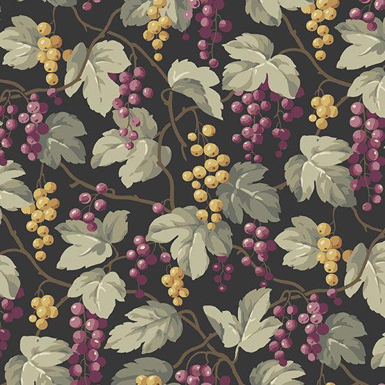 English Garden Licorice Currants Fabric-Andover-My Favorite Quilt Store