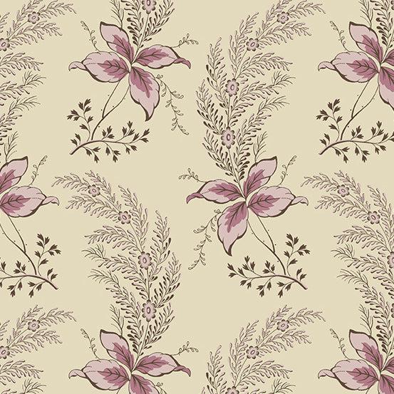 English Garden Sugar and Cream Orchid Fabric-Andover-My Favorite Quilt Store