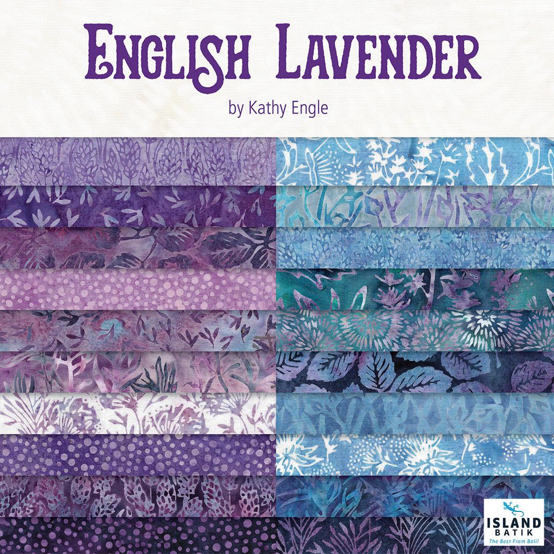 English Lavender Batik 2½" Strip Set-Island Batik-My Favorite Quilt Store
