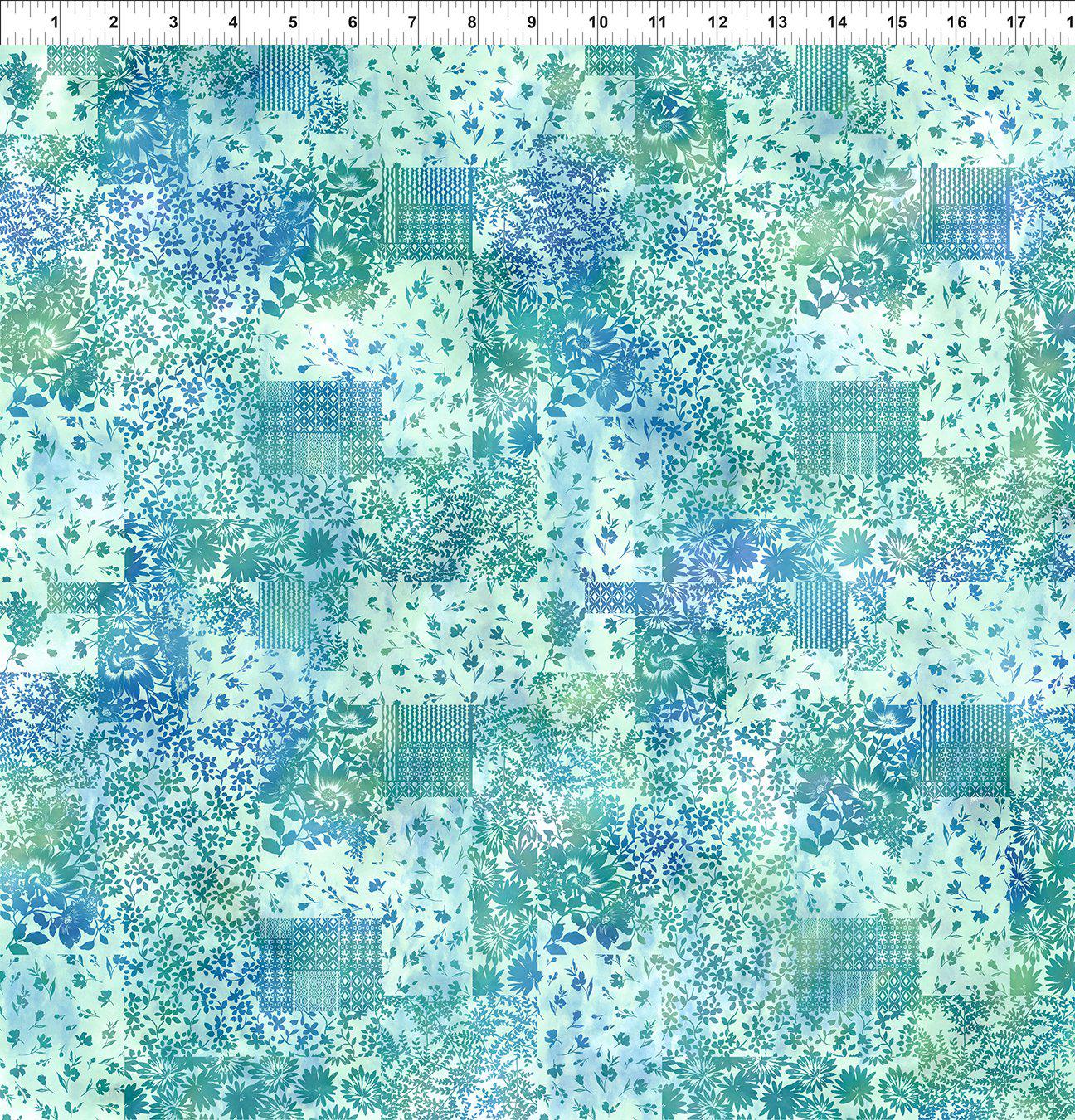 Ethereal Blue Patchwork Fabric-In The Beginning Fabrics-My Favorite Quilt Store