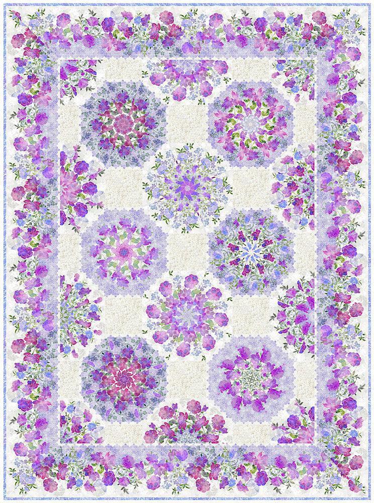 Ethereal Kaleidoscope Magenta Quilt Kit-In The Beginning Fabrics-My Favorite Quilt Store