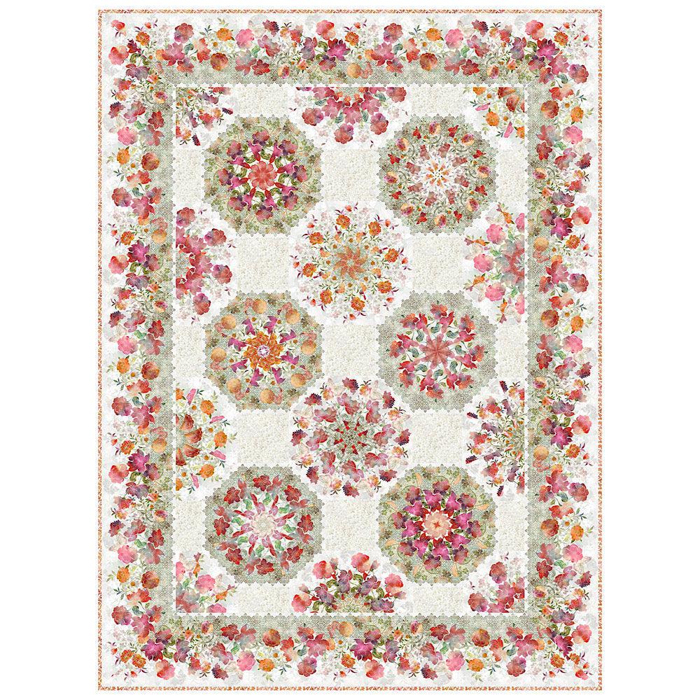 Ethereal Kaleidoscope Red Quilt Kit-In The Beginning Fabrics-My Favorite Quilt Store