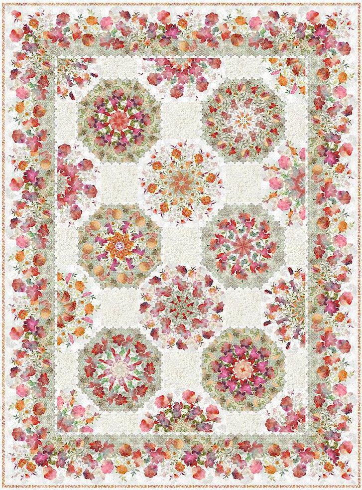 Ethereal Kaleidoscope Red Quilt Kit-In The Beginning Fabrics-My Favorite Quilt Store