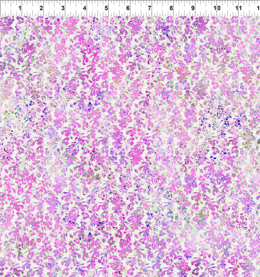 Ethereal Magenta Leaves Fabric-In The Beginning Fabrics-My Favorite Quilt Store
