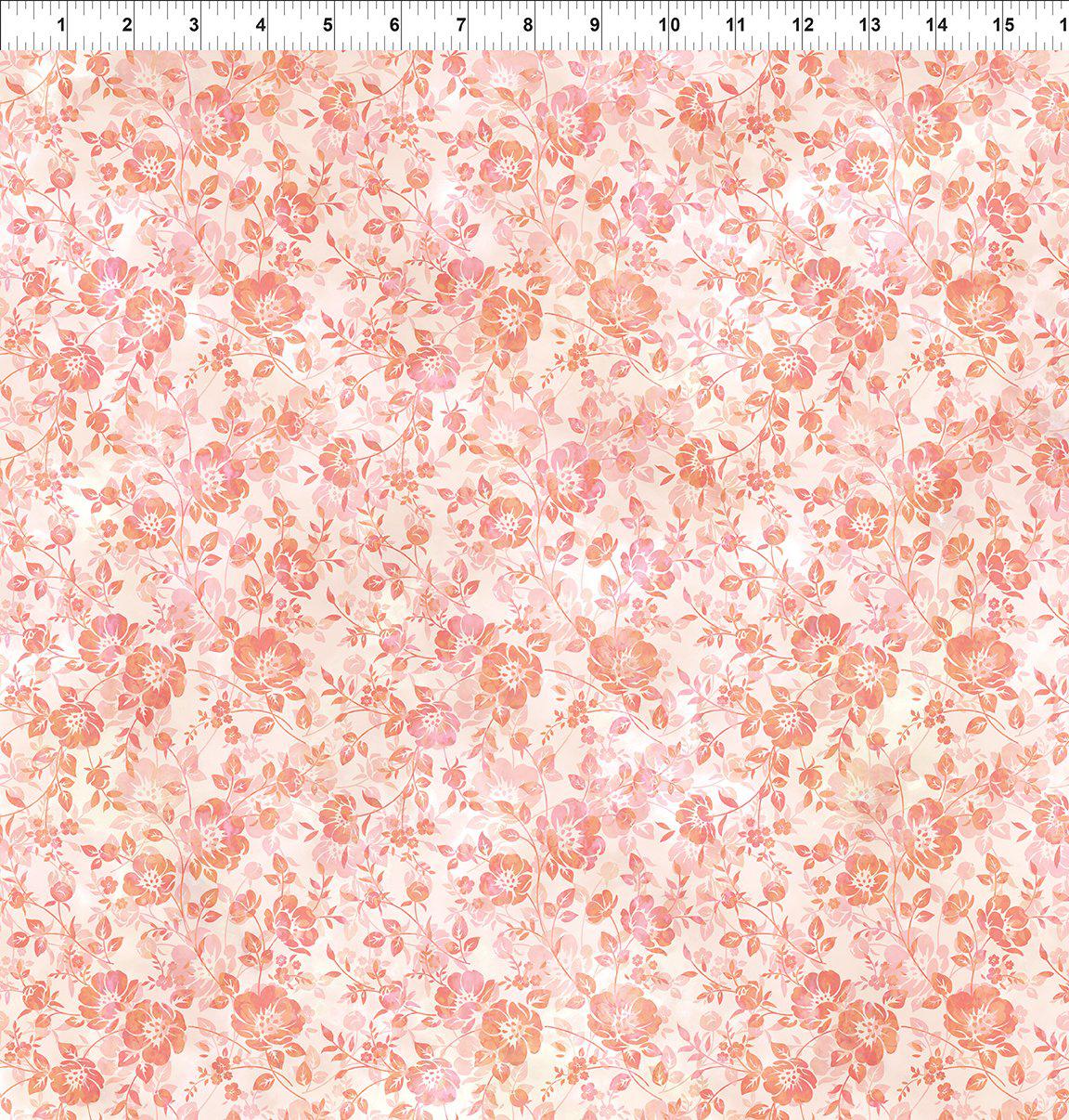 Ethereal Red Small Packed Floral Print Fabric-In The Beginning Fabrics-My Favorite Quilt Store