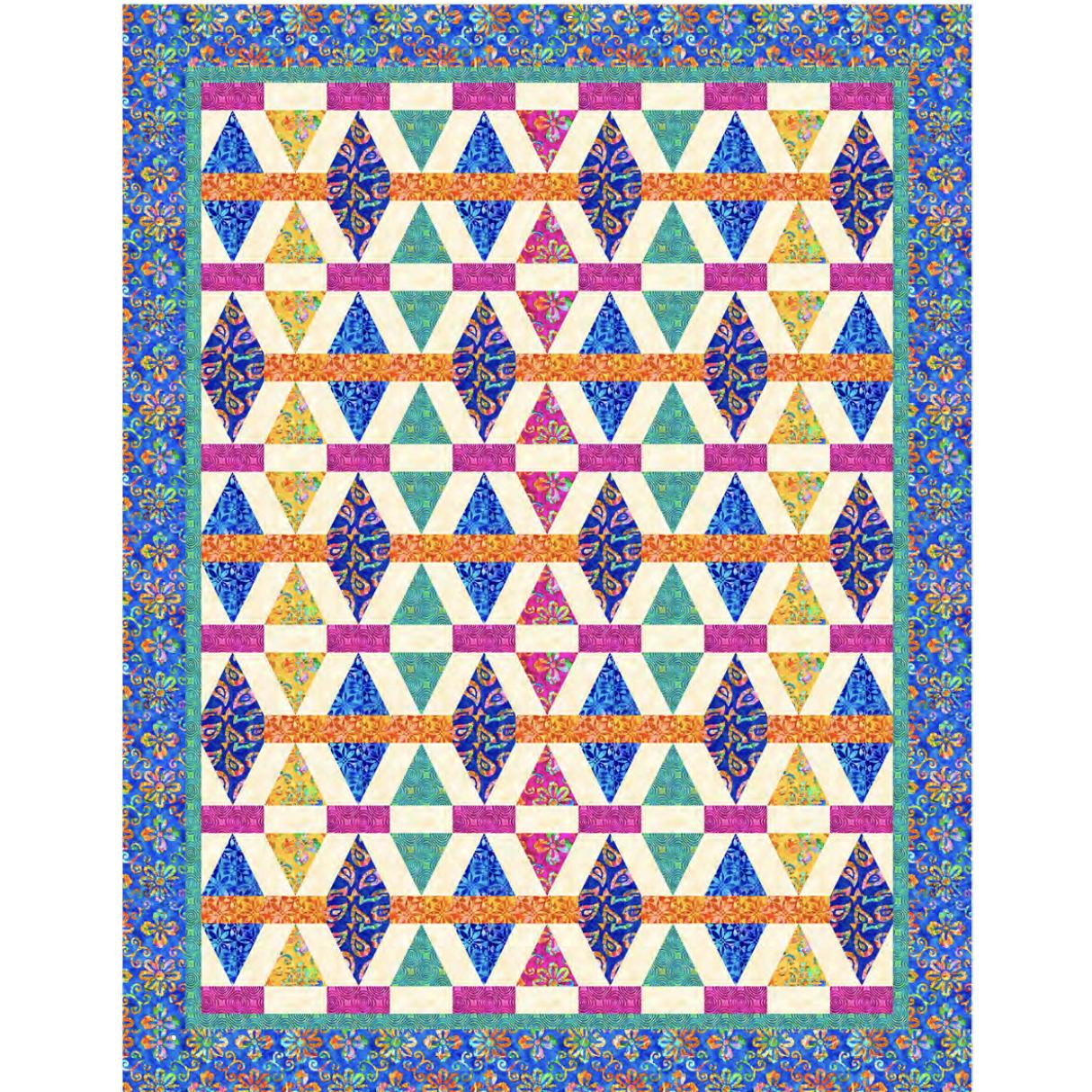 Euphoria Moroccan Mornings Digital Quilt Top Panel