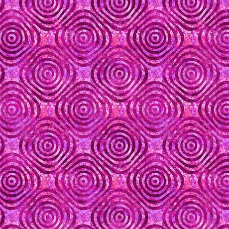 Euphoria Violet Geo Circles Fabric