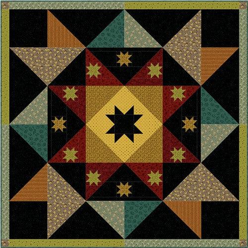 Evening Star Quilt Pattern - Free Pattern Download-Henry Glass Fabrics-My Favorite Quilt Store