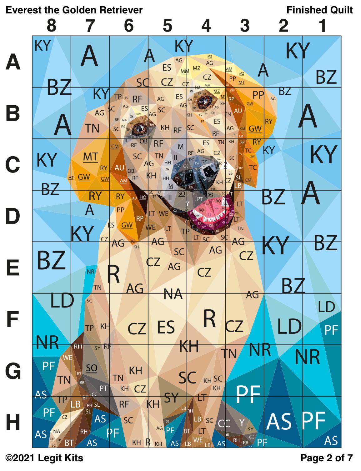 Everest the Retriever Pattern-Legit Kits-My Favorite Quilt Store