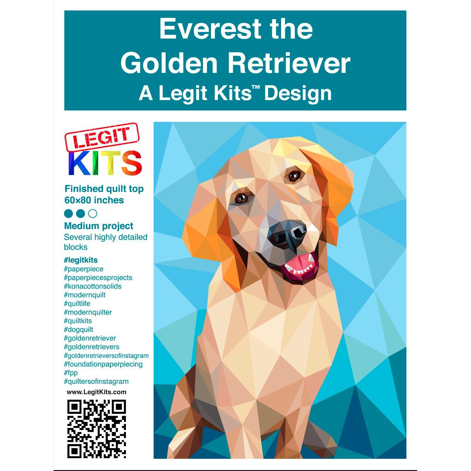 Everest the Retriever Pattern-Legit Kits-My Favorite Quilt Store