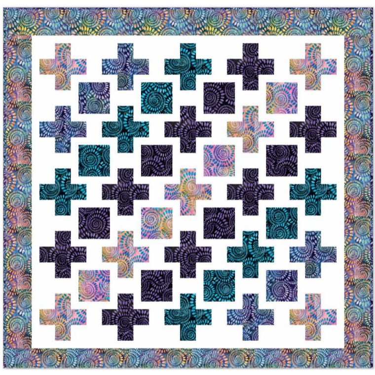 Expressions Batiks Dahlias Garden Quilt Kit