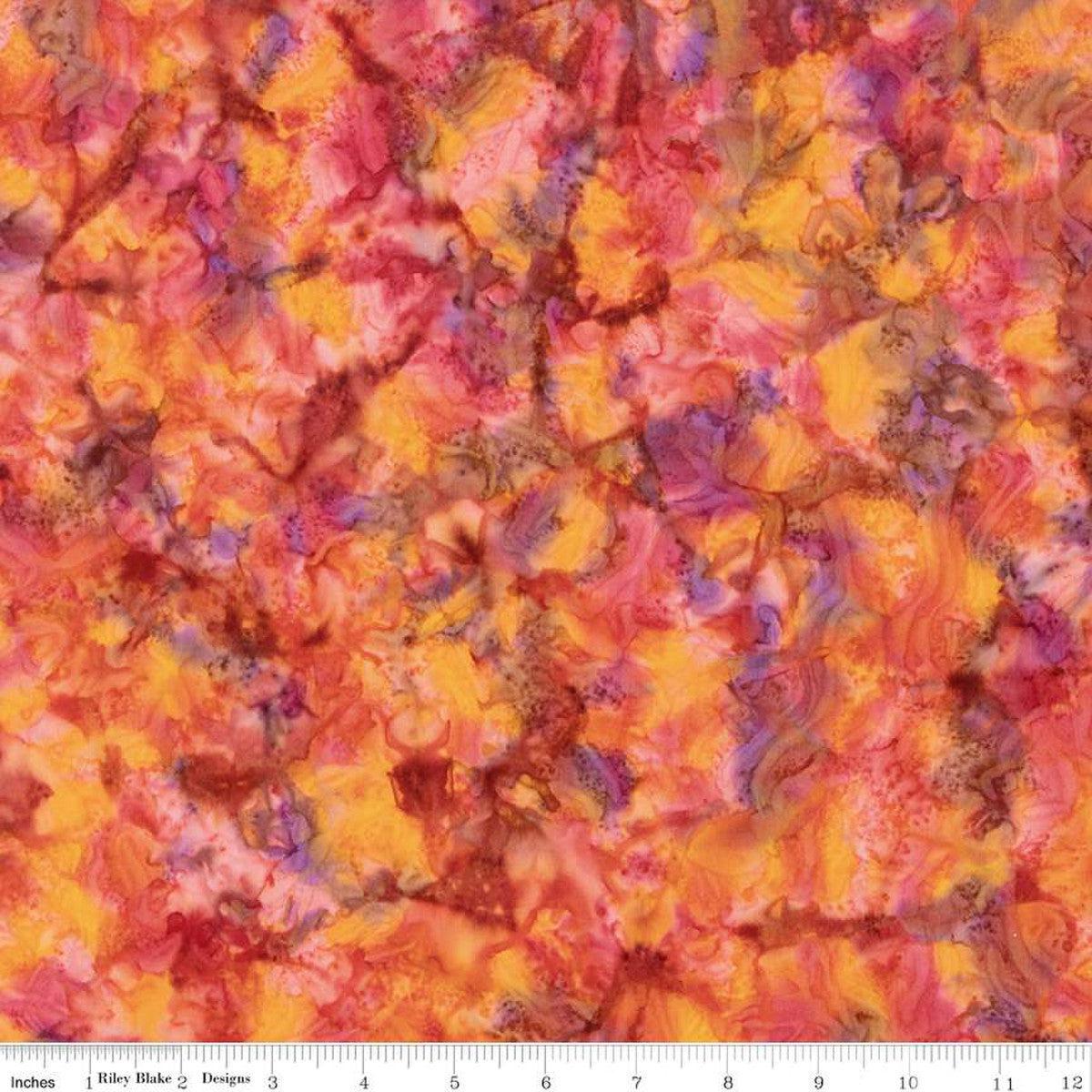 Expressions Batiks Hand-Dyes Bouquet Fabric-Riley Blake Fabrics-My Favorite Quilt Store