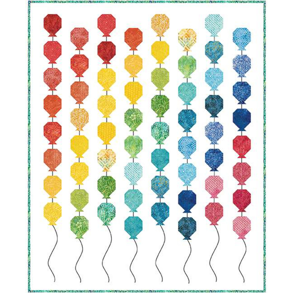 Expressions Batiks That Summer Feelin' Balloon Release Quilt Kit-Riley Blake Fabrics-My Favorite Quilt Store