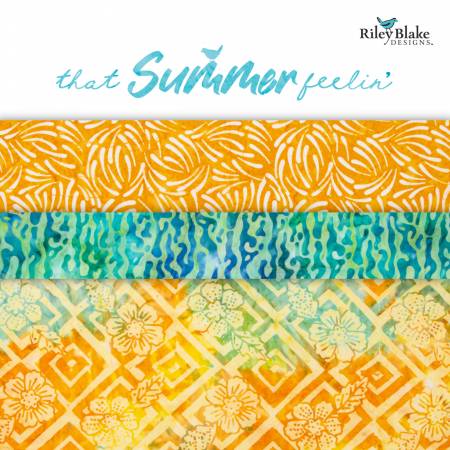Expressions Batiks Tjaps That Summer Feelin' 10" Layer Cake-Riley Blake Fabrics-My Favorite Quilt Store